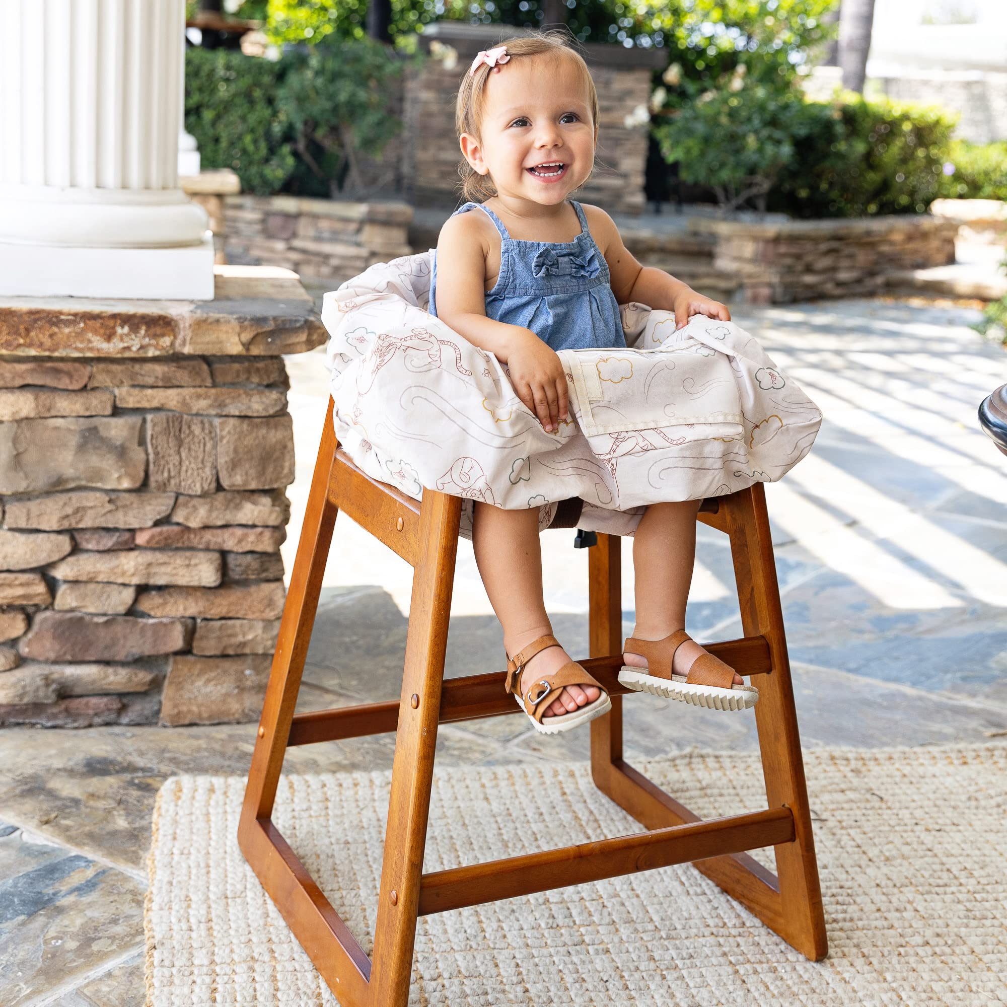 J.L. Childress Disney Baby by Shopping Cart & High Chair Cover for Baby to Toddler ( Winnie the Pooh , One Size ) Winnie the Pooh One Size U1