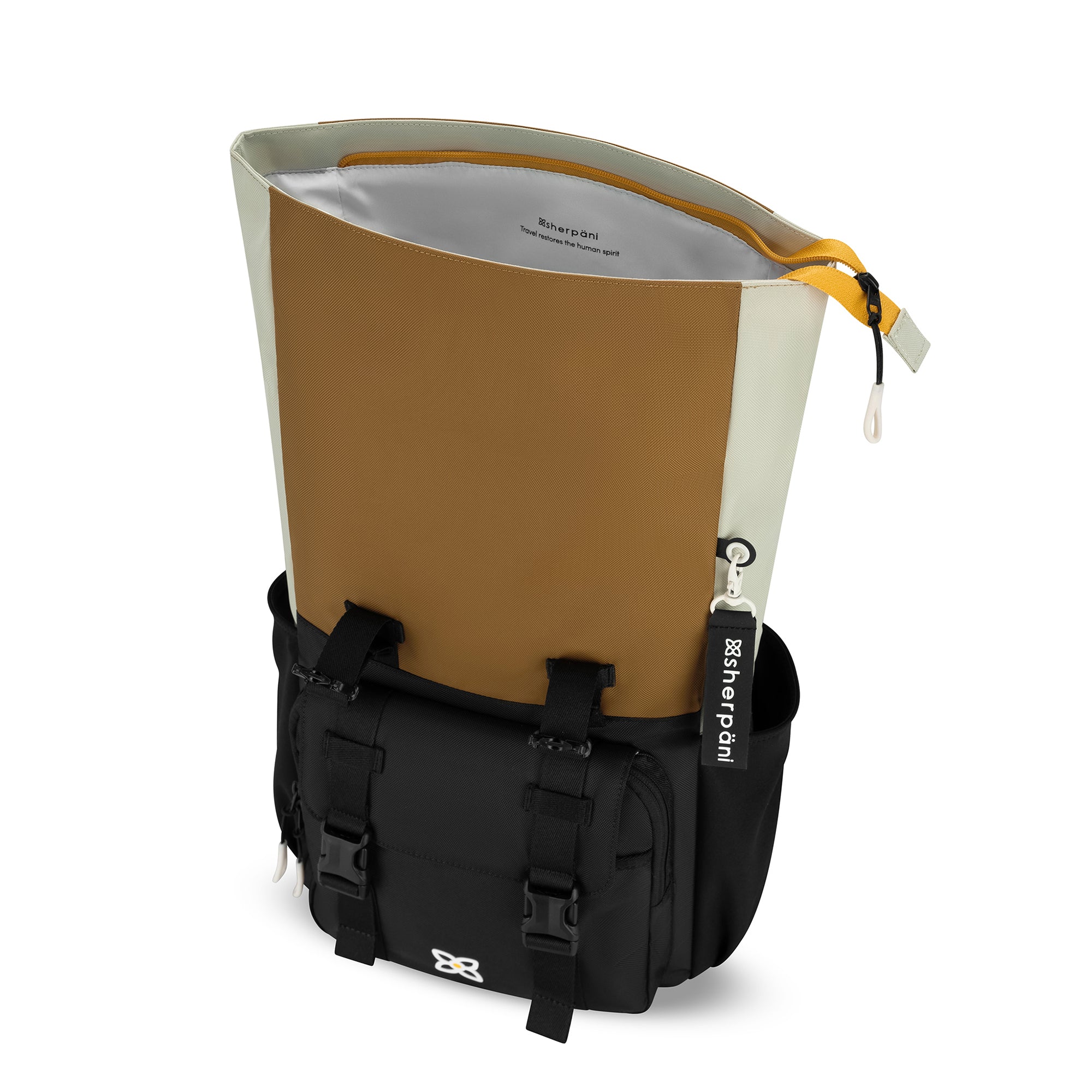 Sherpani Sedona, Travel Backpack Purse, Laptop Backpack, Recycled Nylon Backpack, Fits 15 Inch Laptop ( Elmwood , One Size ) Elmwood One Size U1