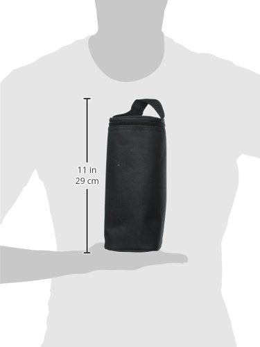 J.L. Childress Breastmilk Cooler Bag - Ice Pack Included - Insulated & Leak Proof Newborn Bottle Bag - Fits 1-2 Bottles - Bottle Bag for Daycare - Breastmilk Cooler Bag for Travel ( Black , One Size ) Black One Size U4