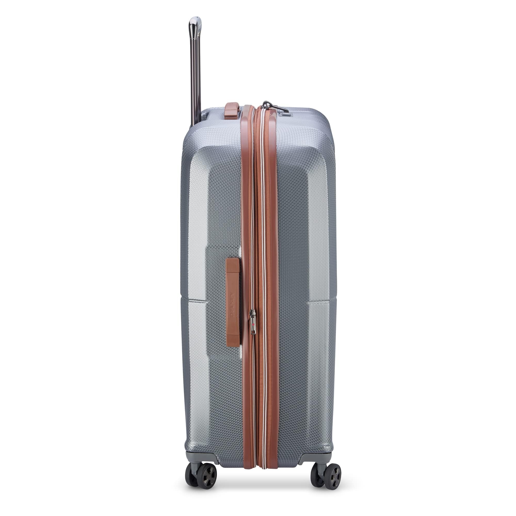Delsey Paris Carrousel 28" Expandable Carry-On Spinner ( Platinum , Checked-Large 28 Inch ) Platinum Checked Large 28 Inch U8