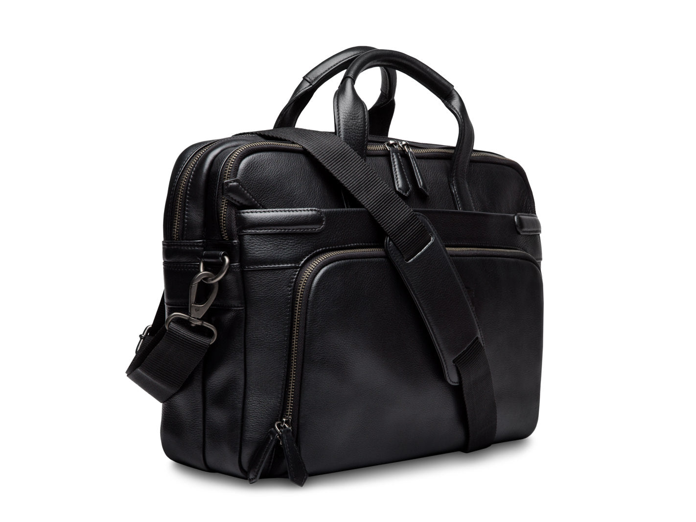 Bosca Nappa Bag Double Zip Laptop Brief U1