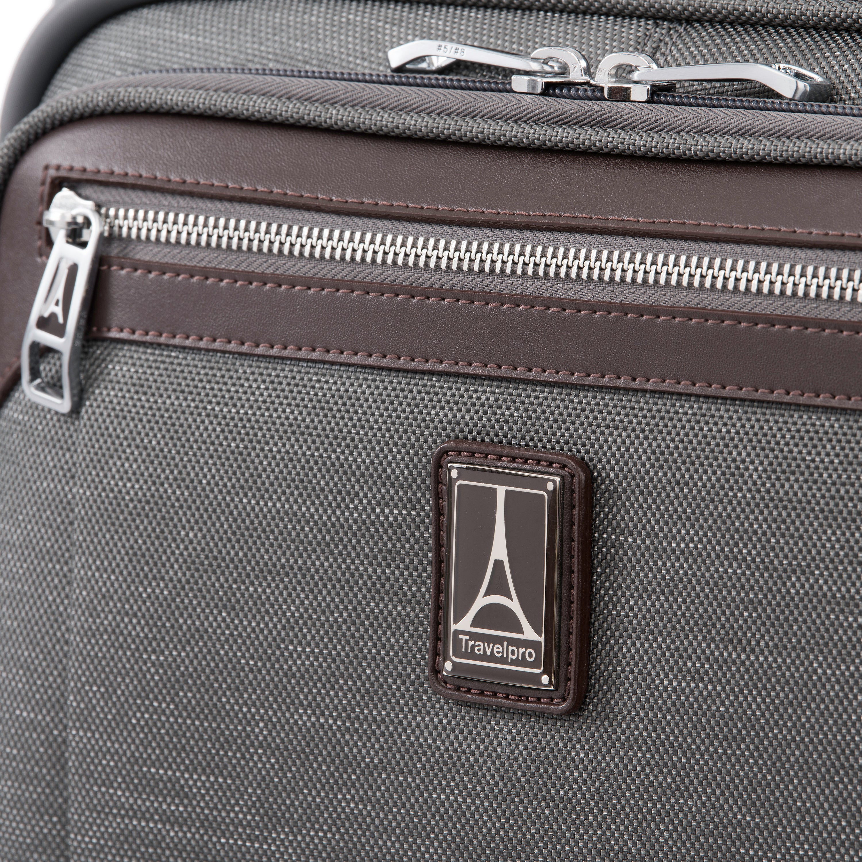 Travelpro Platinum Elite Underseat Spinner Tote Bag with USB Port Vintage Grey 16 Inch U2