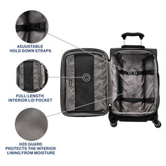 Travelpro Tourlite Softside 21" Expandable Luggage with 4 Spinner Wheels, Lightweight Suitcase, Carry-On ( Black , Carry-On 21-Inch ) Black Carry On 21 Inch U99