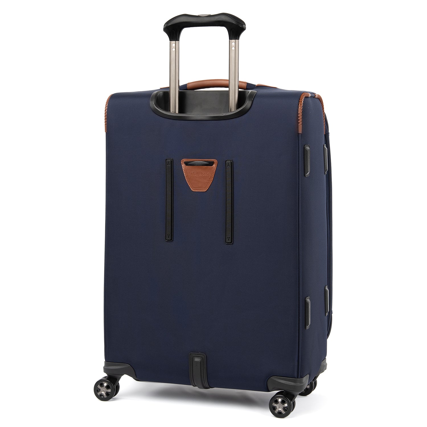Travelpro Crew Versapack Softside Expandable Spinner Wheel Luggage ( Patriot Blue , Checked-Medium 25-Inch ) Patriot Blue Checked Medium 25 Inch U3