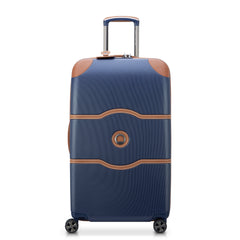 DELSEY Paris Chatelet Air 2.0 Hardside Luggage with Spinner Wheels ( Navy Blue , Checked-26 Inch Trunk ) Navy Blue Checked 26 Inch Trunk U3