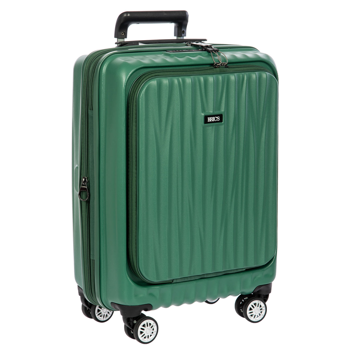 Bric's Cervia 21" Spinner Carry-on with Front Pocket ( Dark Emerald , 21-Inch ) Dark Emerald 21 Inch U2