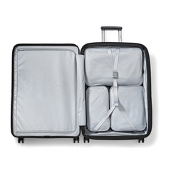 Samsonite Paralux Luggage - Innovative Design - Quick Access Front Pocket - Dual Suspension Wheel Technology - TSA Lock - Expandable - Includes Removable Packing Cubes ( Black , Large Checked Spinner ) Black Large Checked Spinner U1