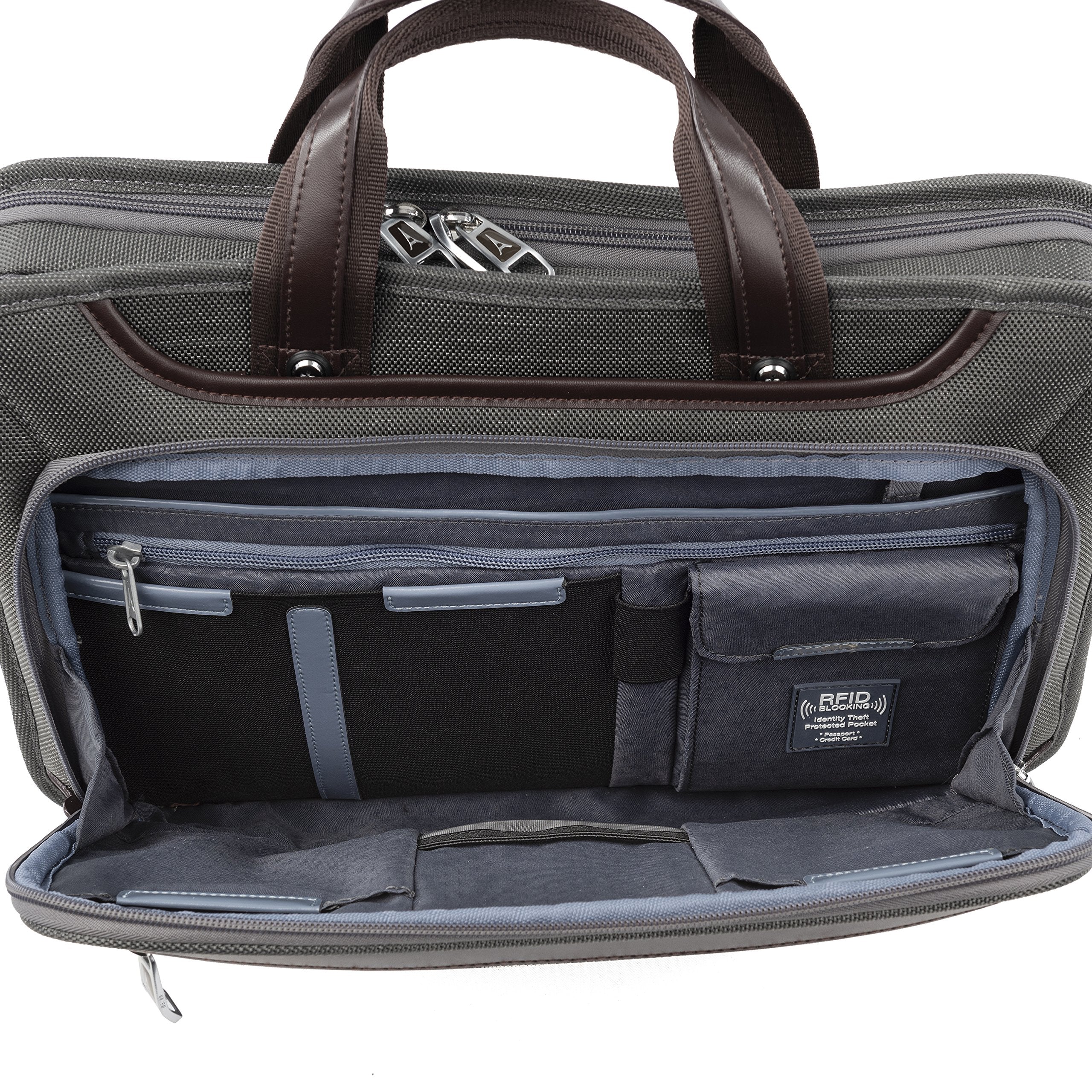 Travelpro Platinum Elite Slim Business Laptop Briefcase, Fits up to 15.6 Inch Laptop, Work School Travel, Men and Women U2