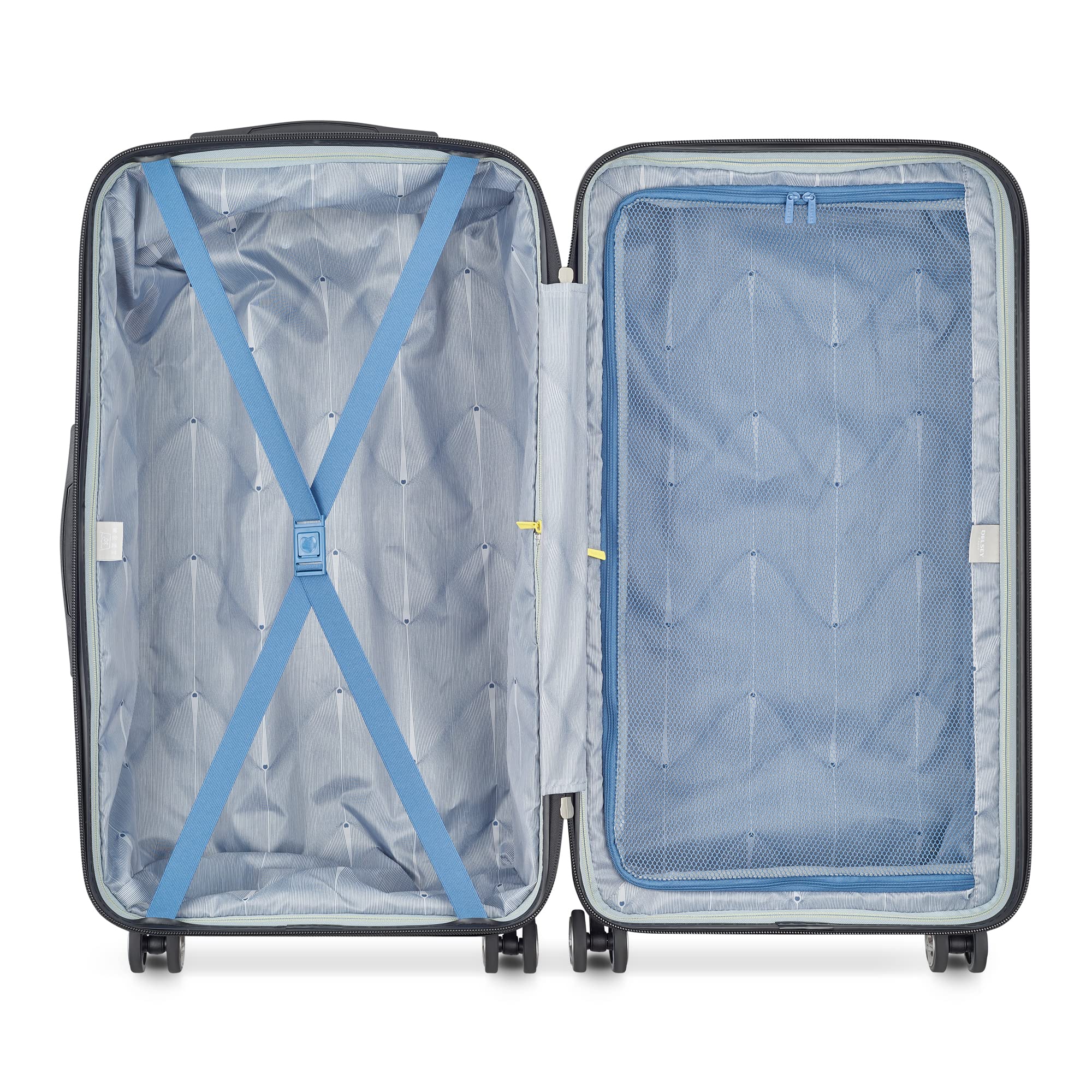 DELSEY Paris Cruise 3.0 Trunk 26" Spinner ( Glossy Ivory , Checked 26 Inch Trunk ) Glossy Ivory Checked 26 Inch Trunk U1
