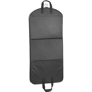 WallyBags® 52” Deluxe Travel Garment Bag with two pockets  ( Black , One Size ) Black One Size U1