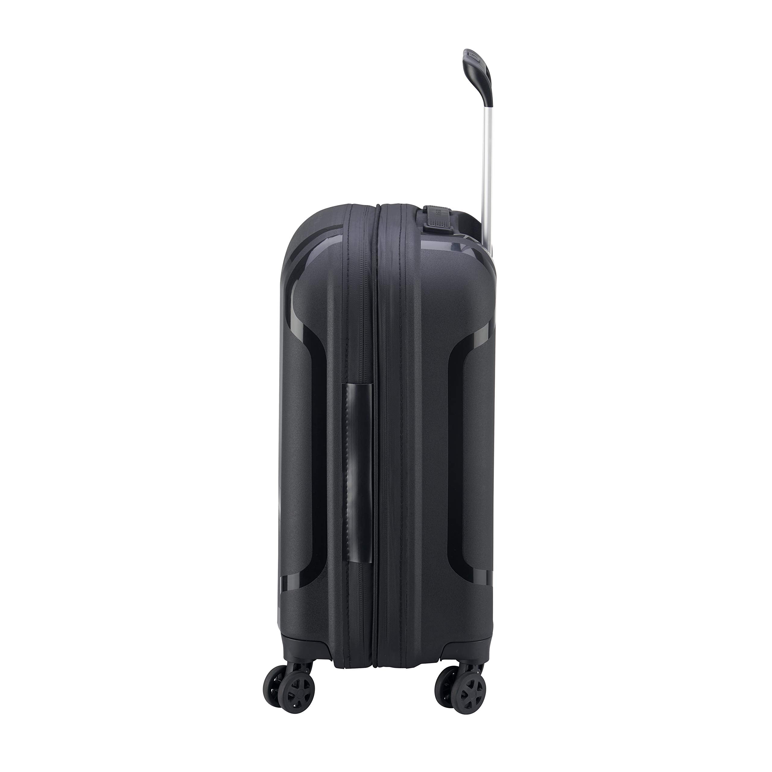 DELSEY Paris Clavel Hardside Expandable Luggage with Spinner Wheels ( BLACK , Carry-On 19 Inch ) BLACK Carry On 19 Inch U5
