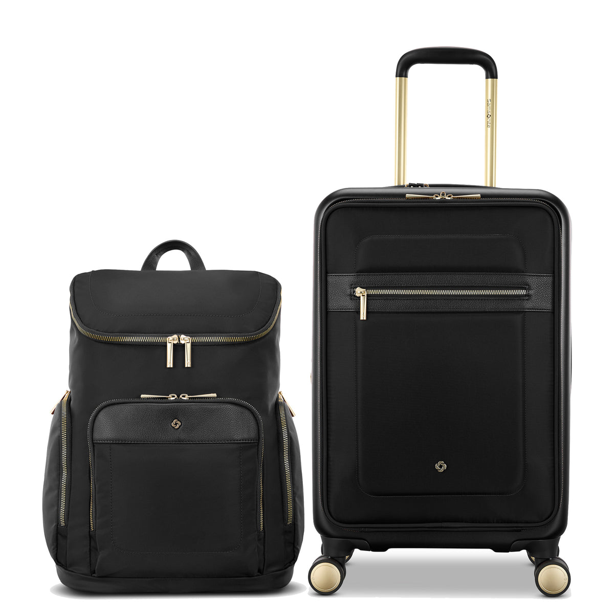 Samsonite Mobile Solution 2 Deluxe Backpack & Carry-On 2-Piece Set ( Black , One Size ) Black One Size U1