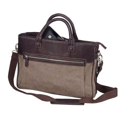 Preferred Nation Bellino Autumn Slim Expandable Briefcase ( Brown , One Size ) Brown One Size U3