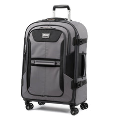 Travelpro Bold-Softside Expandable Luggage with Spinner Wheels ( Grey/Black , Checked-Medium 26-Inch ) Grey/Black Checked Medium 26 Inch U4