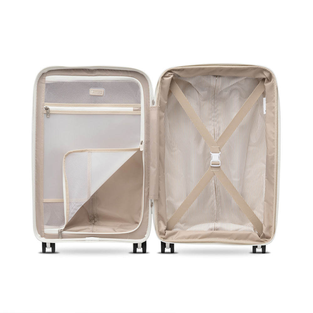 Atlantic Luggage Carry-on Expandable, Hardside Spinner ( Shell White , Carry On 21 Inch ) Shell White Carry On 21 Inch U1