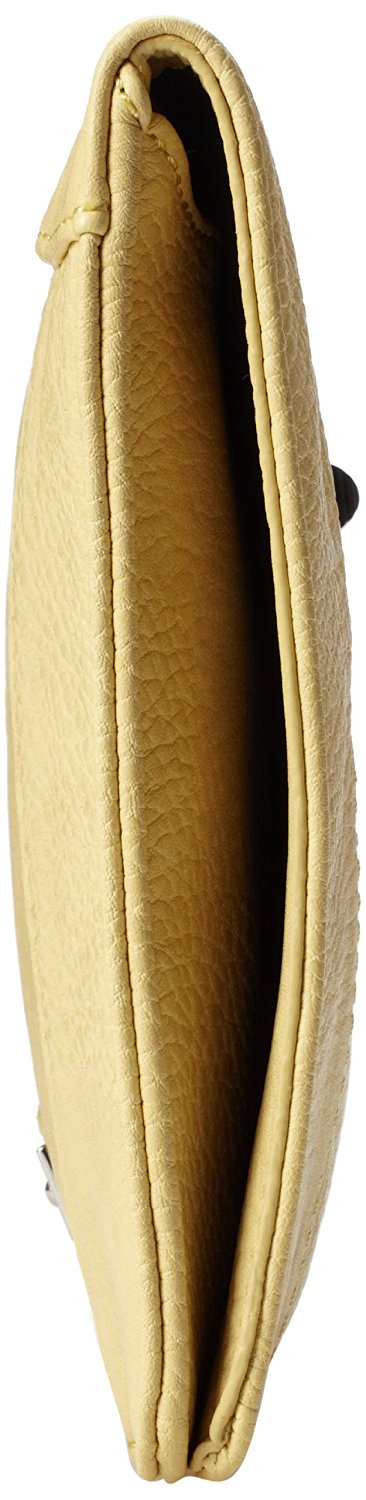 BCBGeneration Quinn APX037GN Clutch ( Pale Yellow , One Size ) Pale Yellow One Size U1