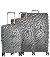 Delsey Alexis Lightweight Luggage Set 3 Piece, Double Wheel Hardshell Suitcases, Expandable Spinner Suitcase with TSA Lock and Carry On to Delsey Alexis Lightweight Luggage, Double Wheel Hardshell Suitcases, Expandable Spinner Suitcase with TSA  U2
