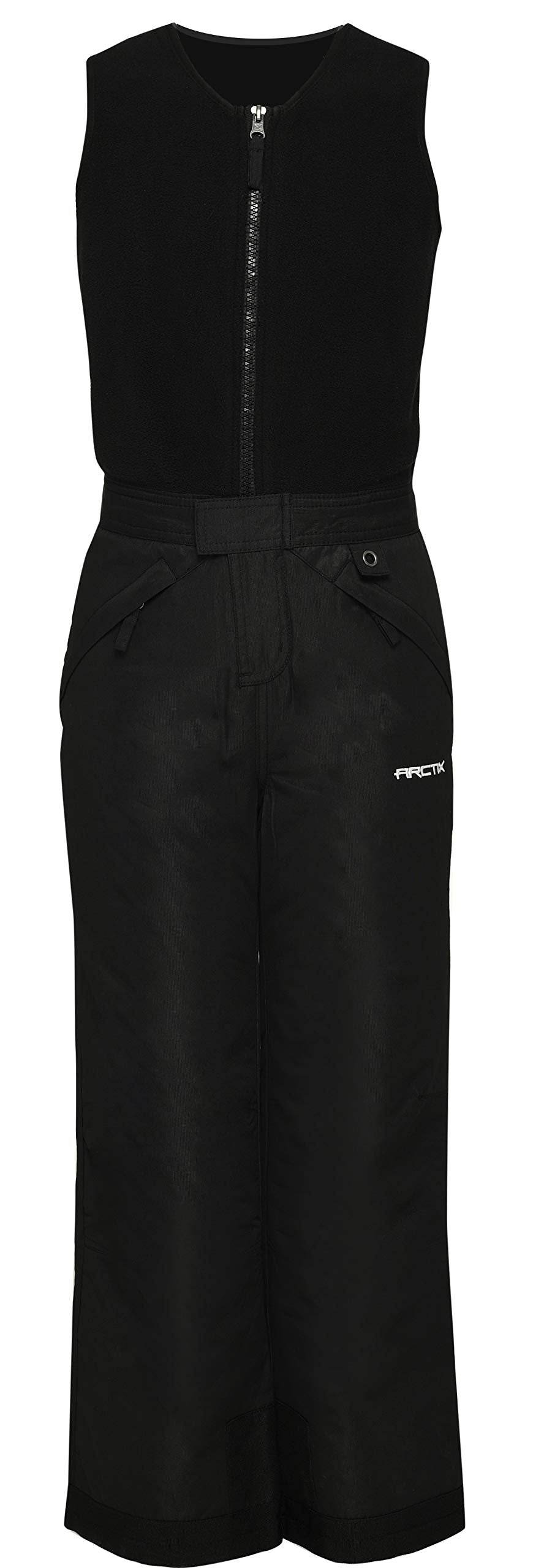 Arctix Kids Limitless Fleece Bib Overalls ( Black , X-Large Husky ) Black X Large Husky U6