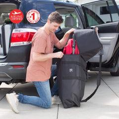 J.L. Childress Heavy Duty Umbrella Stroller Travel Bag with Padded End for Wheels Black One Size U1
