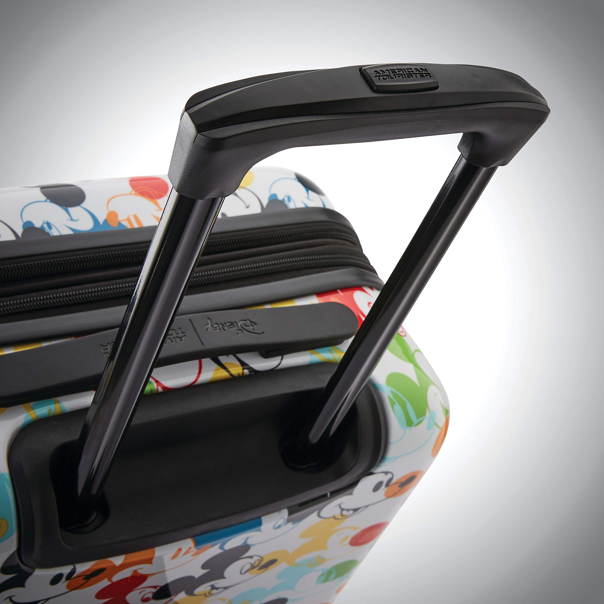 American Tourister Disney Hardside Luggage with Spinner Wheels ( Multicolor/Mickey Mouse 2 , 2-Piece Set (18/21) ) Multicolor/Mickey Mouse 2 2 Piece Set 18 21 U1