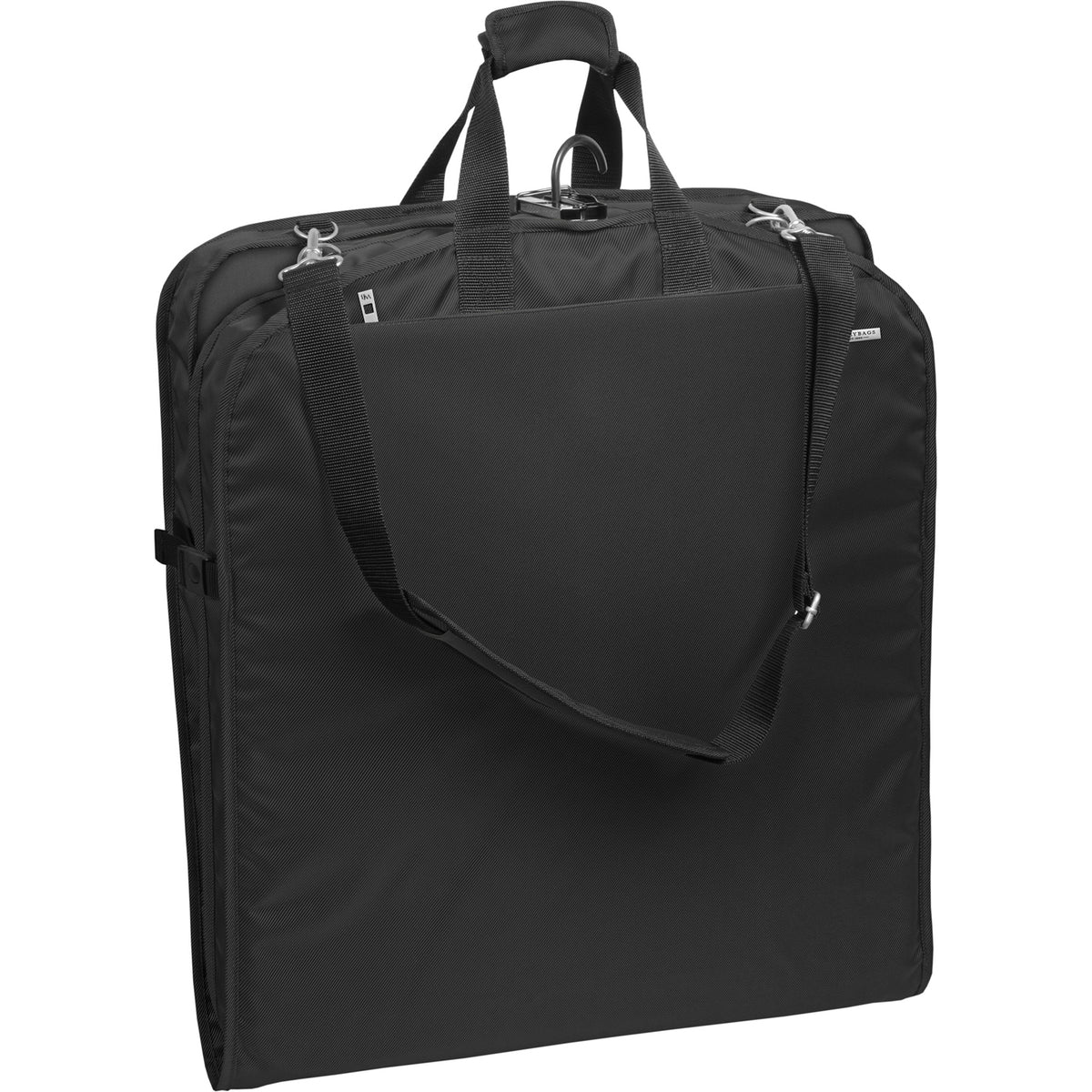 WallyBags 52" Premium Travel Garment Bag with shoulder strap and two large pockets ( Black , 52-Inch ) Black 52 Inch U1