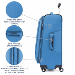 Travelpro Maxlite 5 Softside Expandable Luggage with 4 Spinner Wheels, Lightweight Suitcase, Men and Women U3