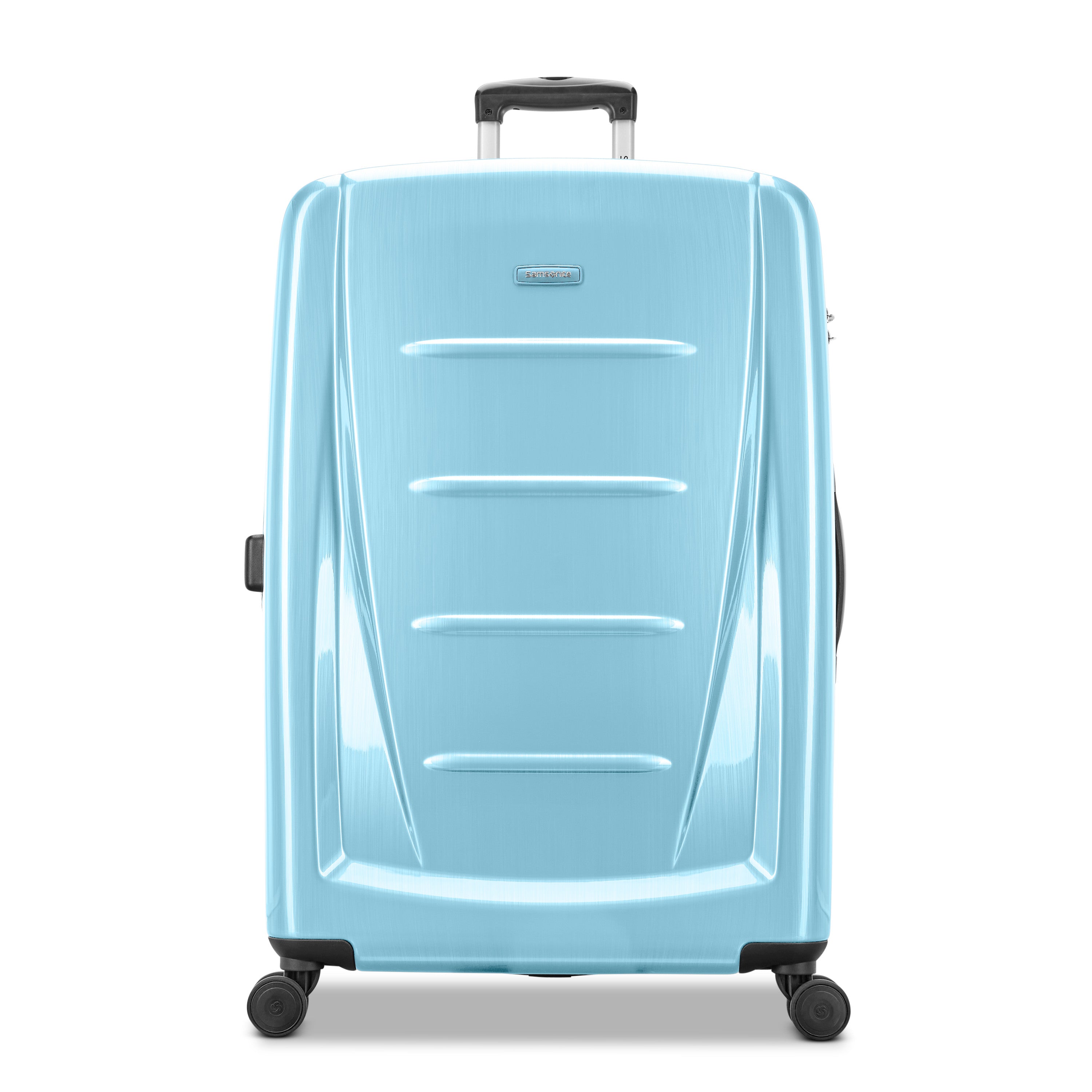 Samsonite Winfield 2 Checked-Large 28-Inch Hardside Expandable Luggage with Spinner Wheels ( Ice Blue , Checked-Large 28-Inch ) Ice Blue Checked Large 28 Inch U15
