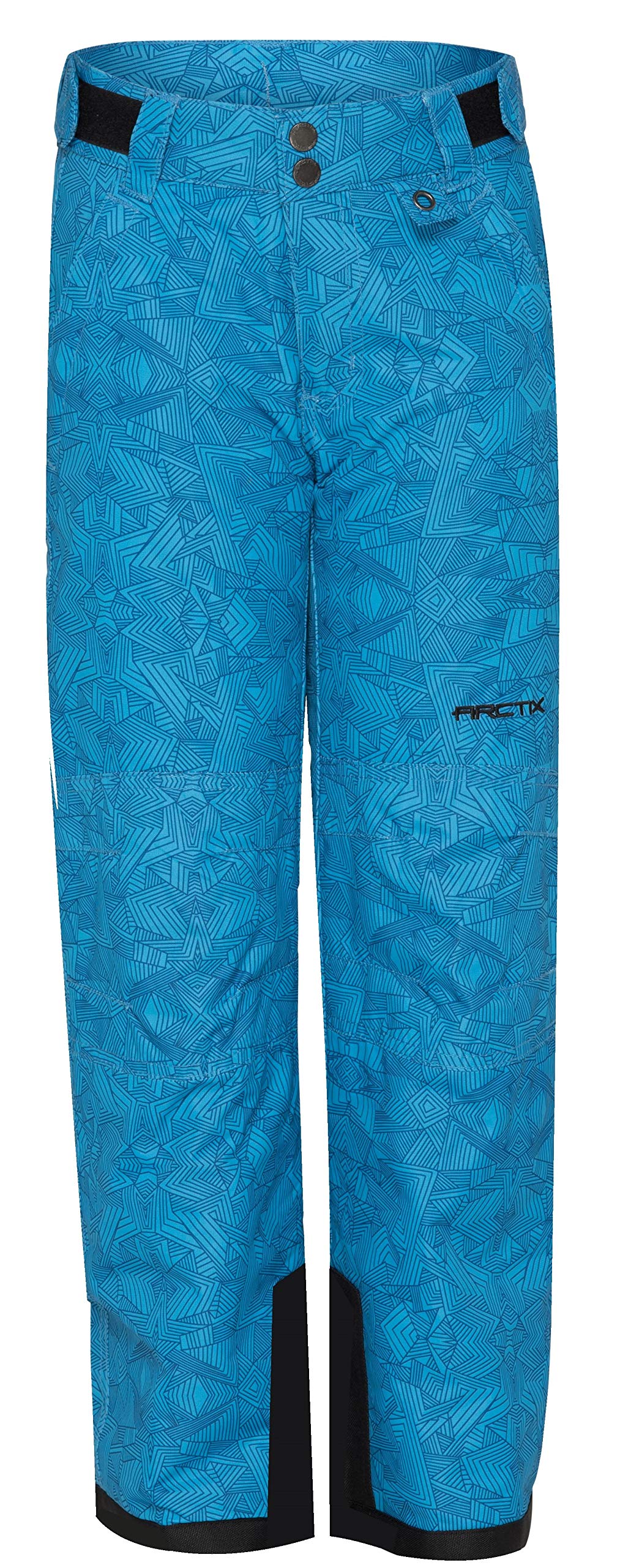 Arctix Kids Snow Pants with Reinforced Knees and Seat ( Diamond Print Marina Blue , X-Large ) Diamond Print Marina Blue X Large U7