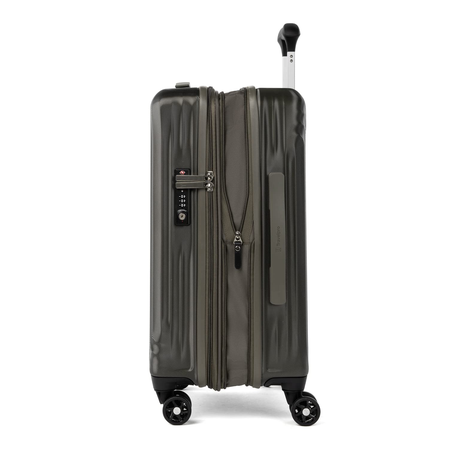 Travelpro Maxlite Air Hardside Expandable Luggage, 8 Spinner Wheels, Lightweight Hard Shell Polycarbonate Slate Green Carry On 21 Inch U4