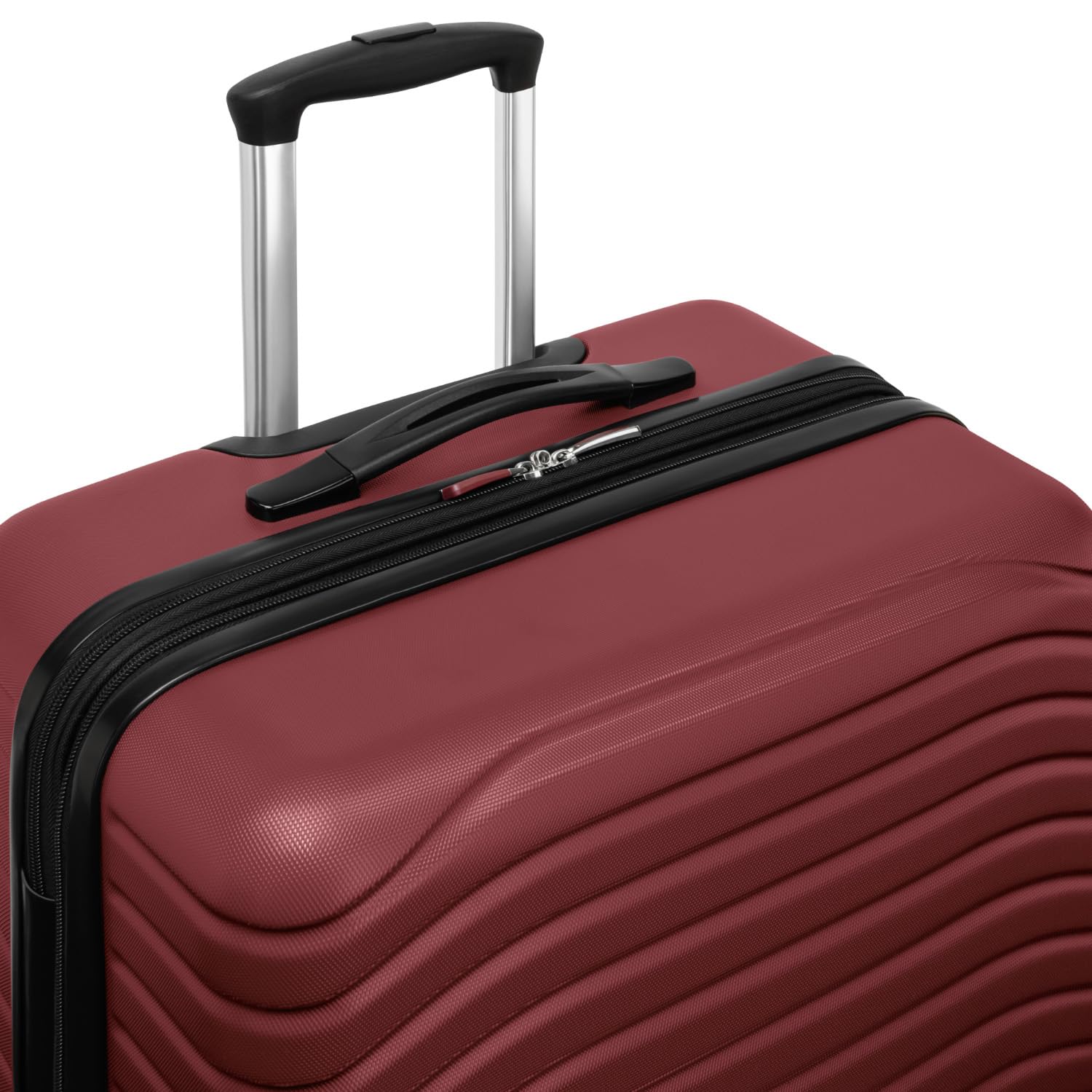 TOTAL TRAVELWARE Everest Expandable Hardsided Spinner ( Wine , 24-Inch Checked Medium ) Wine 24 Inch Checked Medium U1