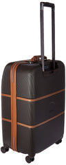 DELSEY Paris Chatelet Air 2.0 Hardside Luggage with Spinner Wheels Chocolate Brown Checked Medium 24 Inch With Brake U6