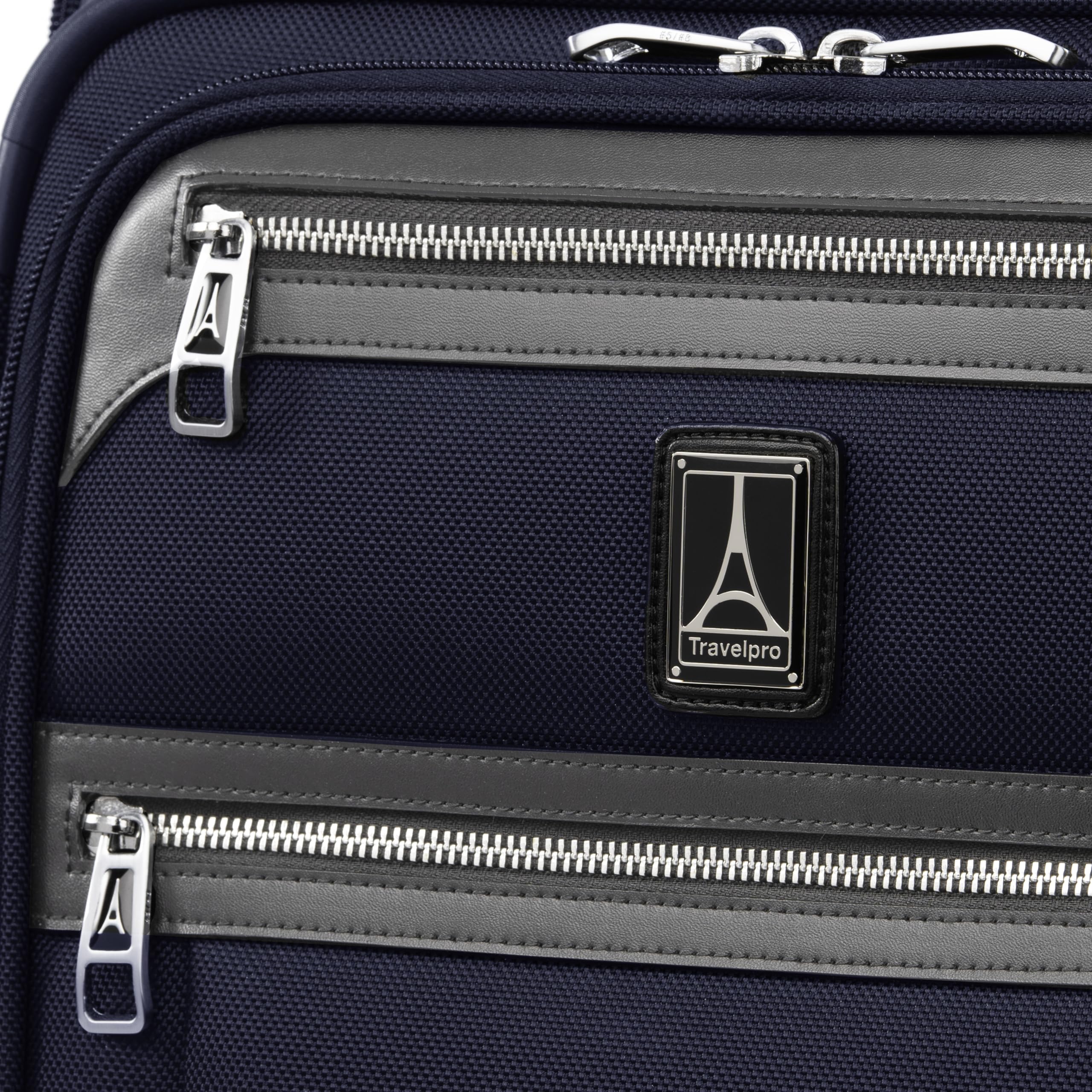 Travelpro Platinum Elite Softside Expandable Checked Luggage, 8 Wheel Spinner Large Suitcase, TSA Lock, Men and Women ( Dark Blue , Carry-On 21-Inch ) Dark Blue Carry On 21 Inch U1