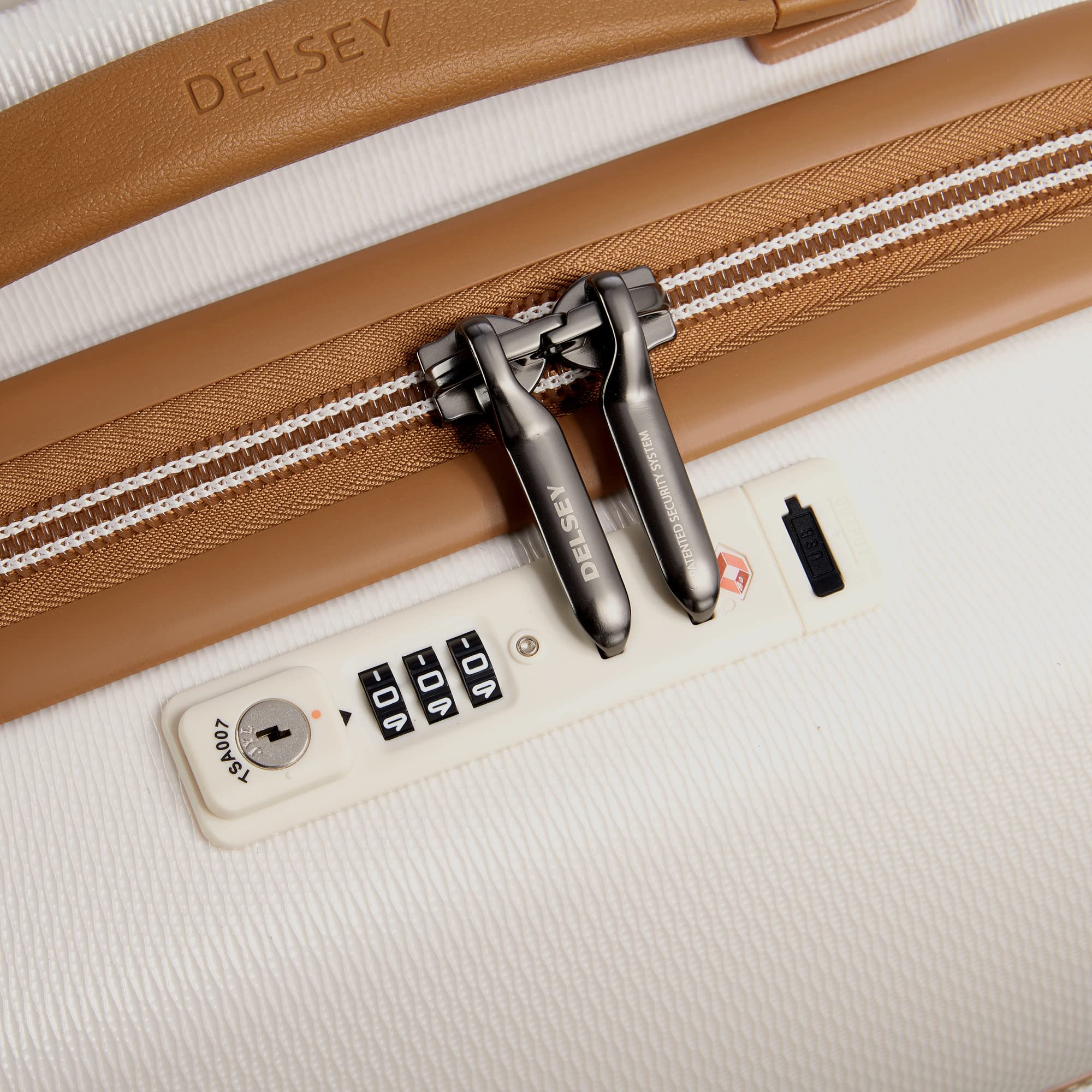 DELSEY Paris Chatelet Air 2.0 Hardside Luggage with Spinner Wheels ( Angora , Carry-on 19 Inch ) Angora Carry On 19 Inch U5