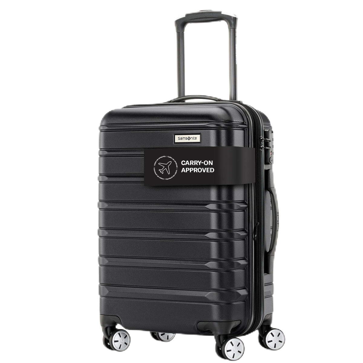 Samsonite Omni 2 Domestic Carry-On Luggage - 22x14x9 Airline-Approved - Features Expandable Polycarbonate Shell, 360° Wheels, TSA Lock - Amazon Exclusive -Midnight Black MIDNIGHT BLACK Domestic Carry-on U1