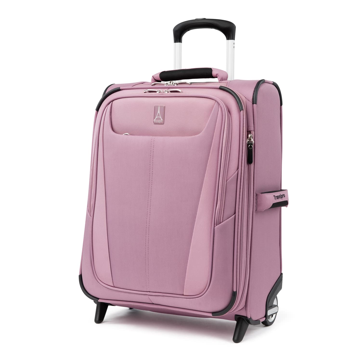Travelpro Maxlite 5 Softside Expandable Upright 2 Wheel Luggage, Lightweight Suitcase, Men and Women ( Orchid Pink Purple , Carry-on 20-Inch ) Orchid Pink Purple Carry On 20 Inch U2