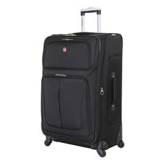 SwissGear Sion Softside Expandable Luggage, Black, Checked-Large 29-Inch U1