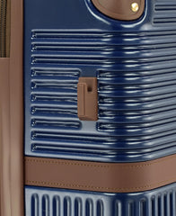 London Fog Brentwood IV 25" Expandable Spinner Hardside Suitcase, Midnight Blue Midnight Blue Medium U1