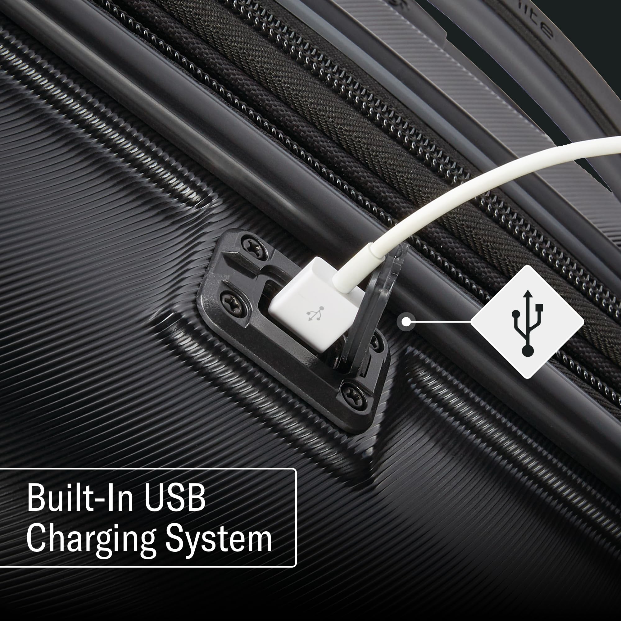 Samsonite Omni 2 International Carry-On Luggage with 360° Spinner Wheels - Scratch Resistant Hardshell - TSA, Airline-Approved - Expandable Polycarbonate Shell for Lightweight Travel - Artic Silver Arctic Silver Carry-on Spinner U1