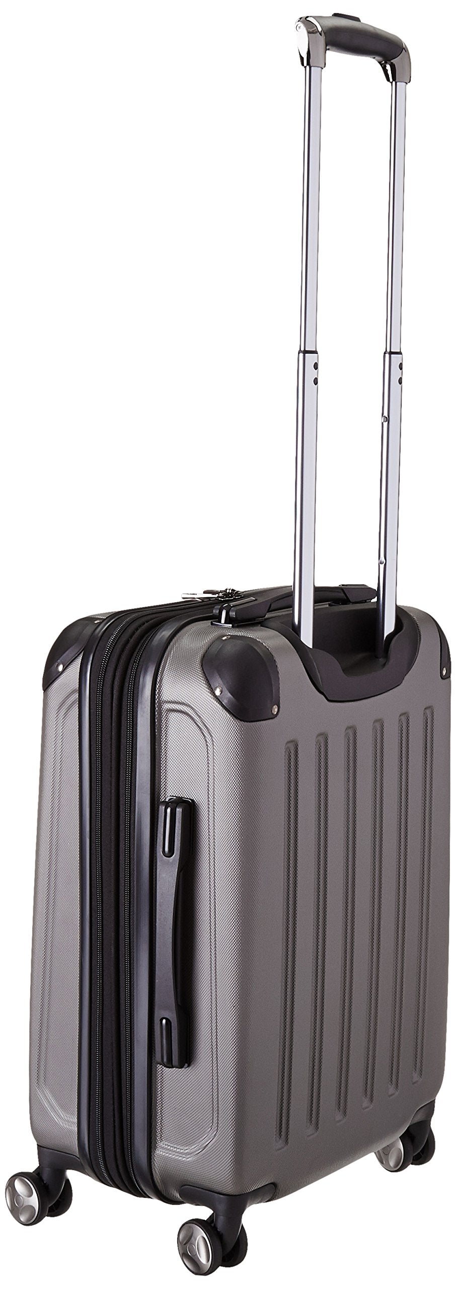 Heritage Travelware O'Hare 20" Hardside Expandable 8-Wheel Spinner Carry-on Luggage, Silver U1