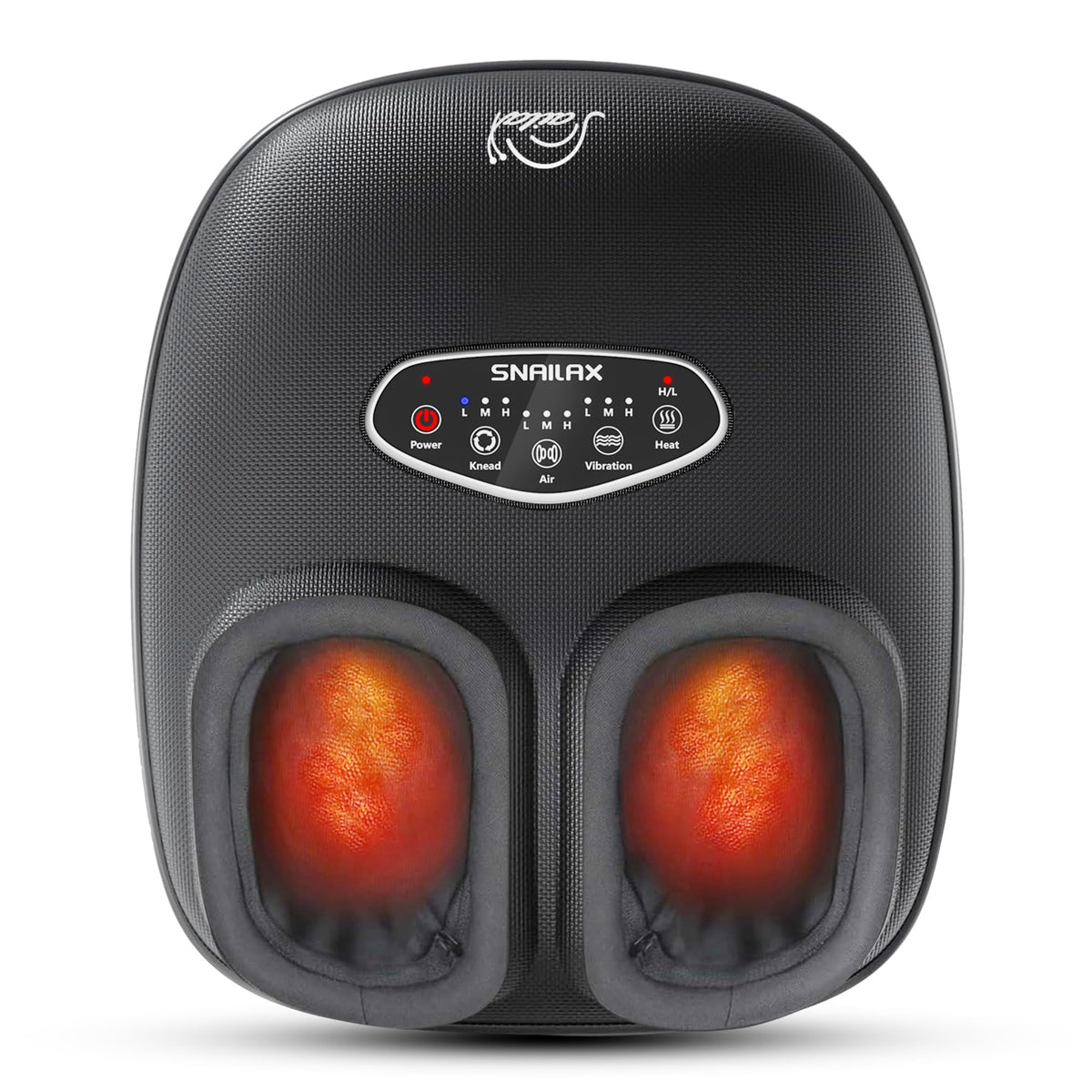 Snailax Shiatsu Foot Massager with Heat, Deep Kneading, Compression, Vibration, Feet Massager Machine for Plantar Fasciitis, Neuropathy, Foot Warmer Under Desk, Size 13, Gifts for Men, Women Black 1 Count (Pack of 1) U1