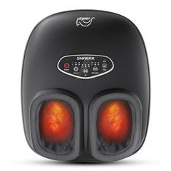 Snailax Shiatsu Foot Massager with Heat, Deep Kneading, Compression, Vibration, Feet Massager Machine for Plantar Fasciitis, Neuropathy, Foot Warmer Under Desk, Size 13, Gifts for Men, Women Black 1 Count (Pack of 1) U1