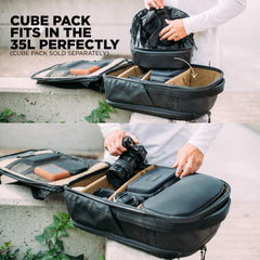 NOMATIC McKinnon Camera Pack- Travel Camera Bag by Peter McKinnon for Photographers, DSLR Camera Backpack for Men and Women Black Camera Pack U1