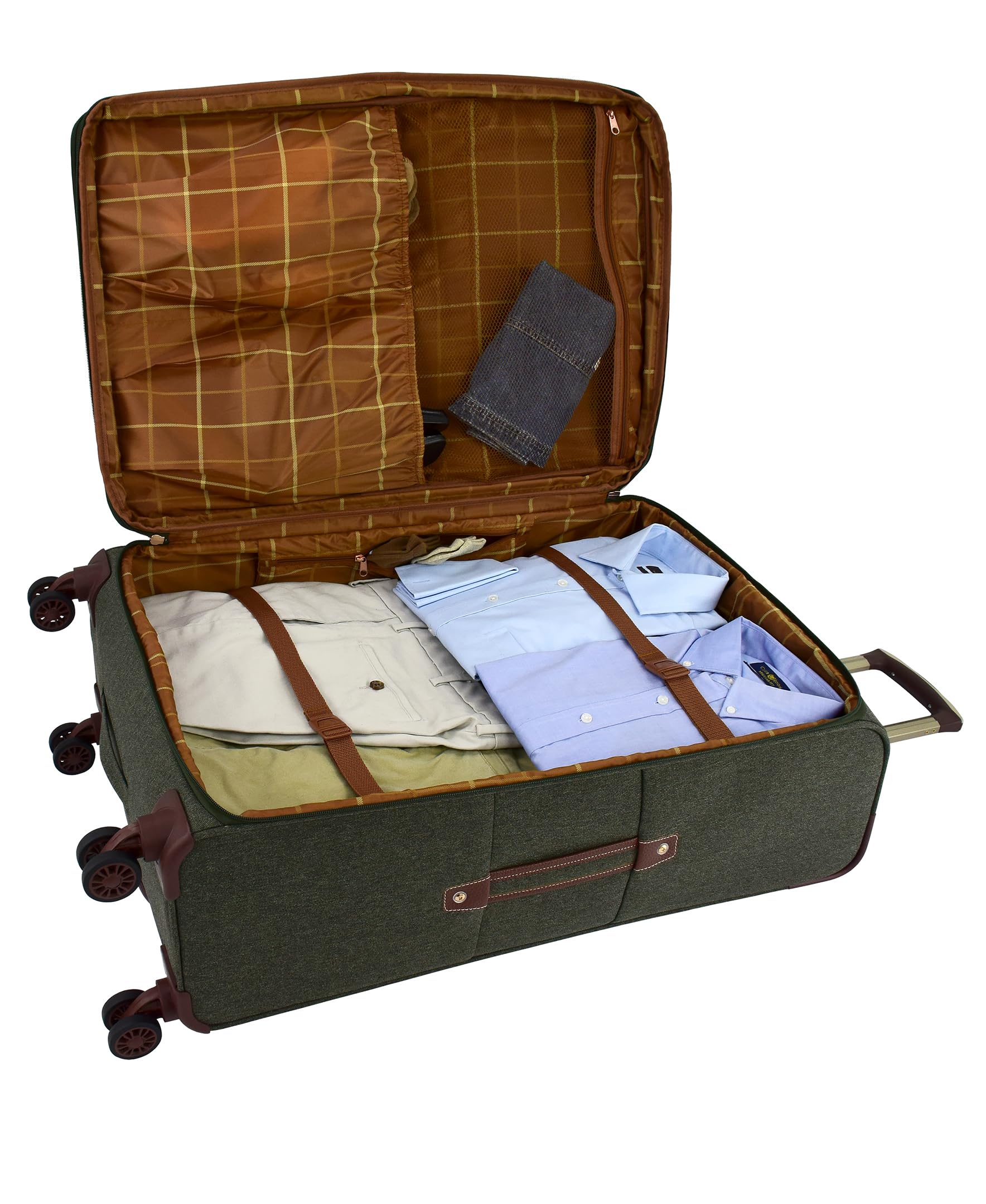 London Fog Wallington Moss 25" Expandable Spinner Moss 25" U1