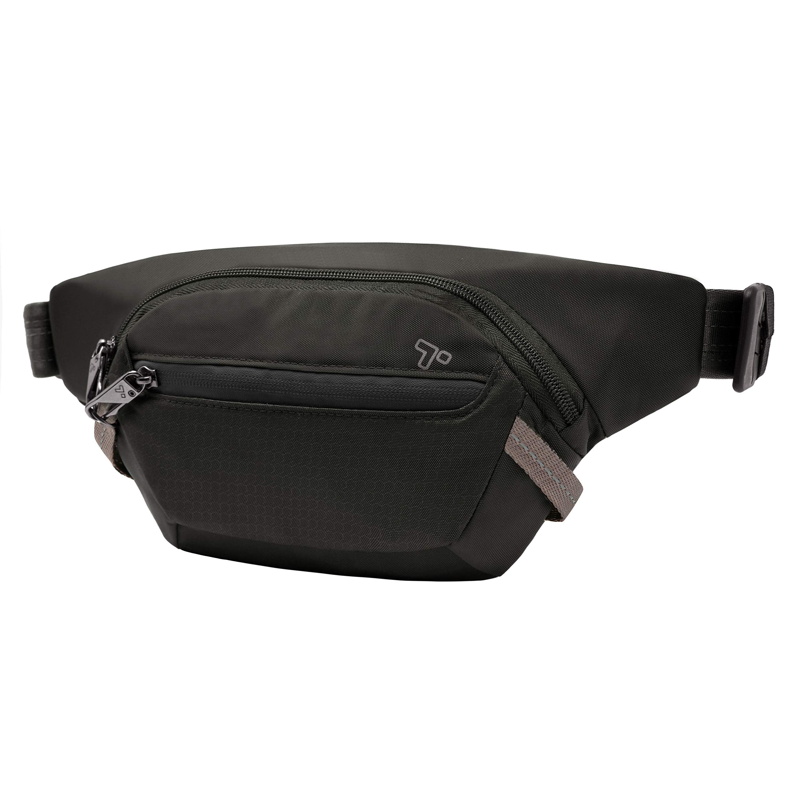 Travelon Anti-Theft Active Waist Pack, Black, 9.5" W x 6" H x 2" D U2