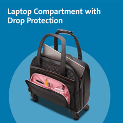 Kensington Contour 2.0 Executive Balance Laptop Spinner — 15.6” (K60380WW),Water Resistant, Black U1