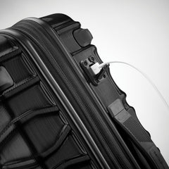 Samsonite Stryde 2 Hardside Expandable Luggage with Spinners, Stealth Black, Carry On U1