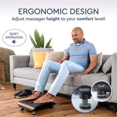 Foot Massager for Plantar Fasciitis and Neuropathy - Shiatsu Deep Kneading Feet Massage Therapy, Electric Foot Massager Machine, Heel, Arch, Toes & Nerve Pain Relief Black 1 Count (Pack of 1) U1