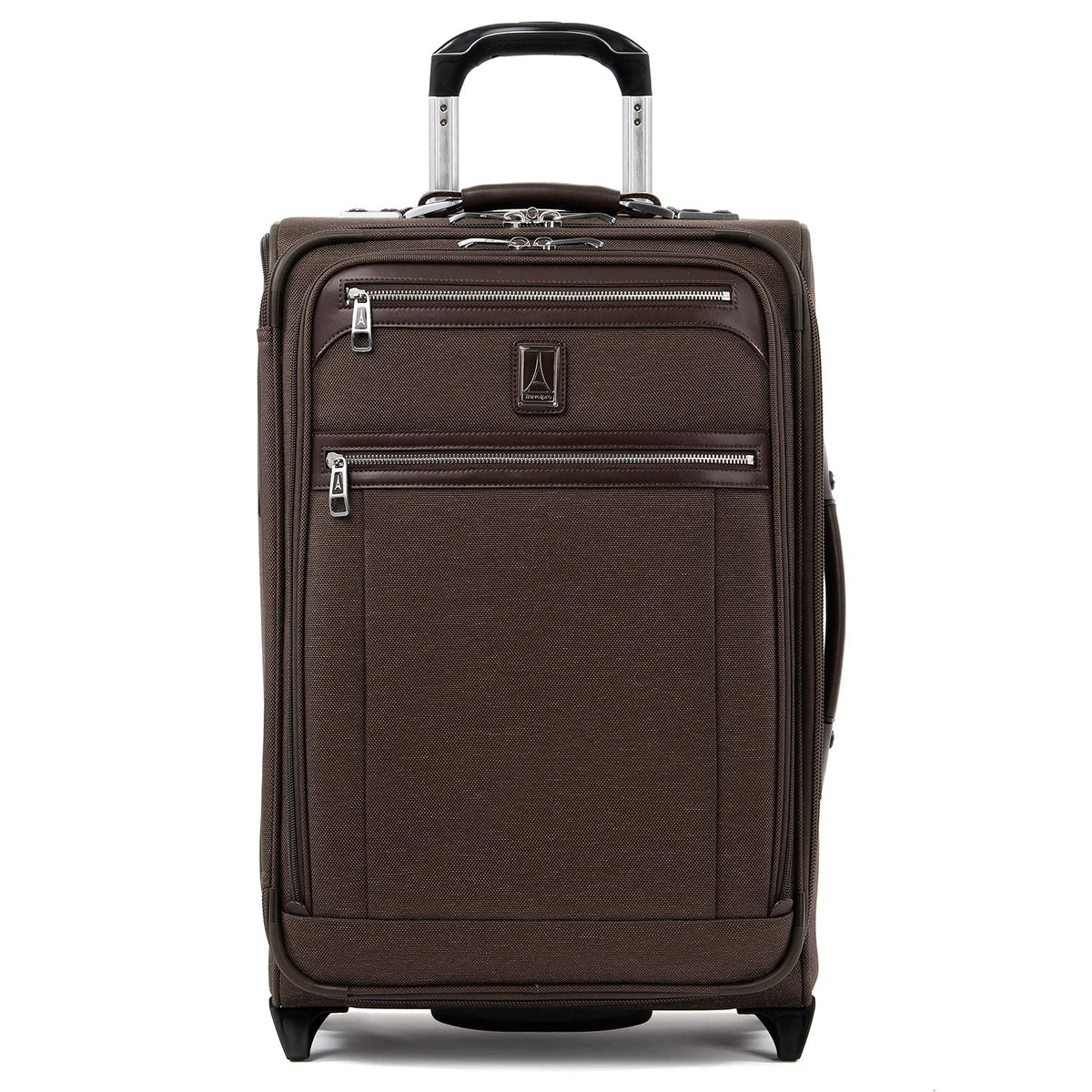 Travelpro Platinum Elite Softside Expandable Carry on Luggage, 2 Wheel Upright Suitcase, USB Port, Men and Women, Rich Espresso, Carry On 22-Inch Rich Espresso Carry-On 22-Inch U1