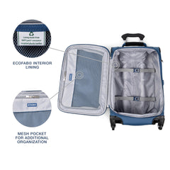 Travelpro Maxlite 5 Softside Expandable Luggage with 4 Spinner Wheels, Lightweight Suitcase, Men and Women, Ensign Blue, Compact Carry-on 20-Inch Ensign Blue Compact Carry-on 20-Inch U1