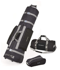 Samsonite Golf Deluxe 3 Piece Travel Set (Black/Black) Black/Black One Size U1